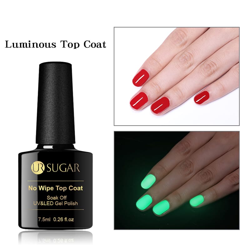 Glow in the dark clear coat nail clearance polish