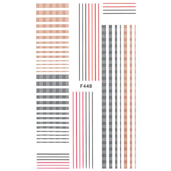 Nail Sticker-F448-Lines