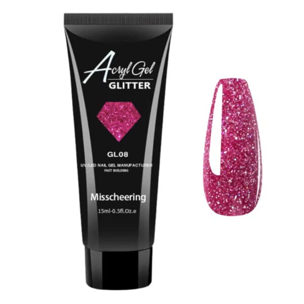 Acryl Gel Glitter Poly Gel 15ml - GL08