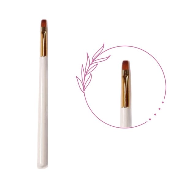 Single Nail Art Brush - Flat Head - Cherry Blossom Store
