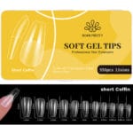 Born Pretty Full Cover Clear Soft Gel Tips - Short Coffin - 550pcs