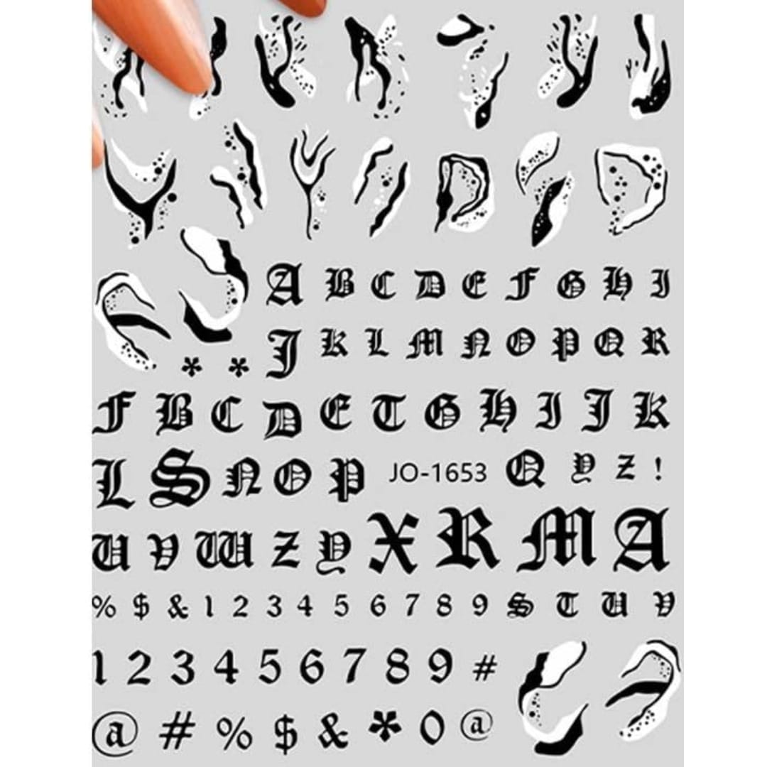 Old English Font (M440) - Nail Stamping Plate – Maniology