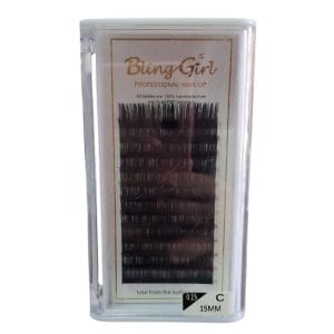 Bling Girl Individual Lashes 15mm-0.15C