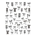 Nail Sticker-2711-Black Bows