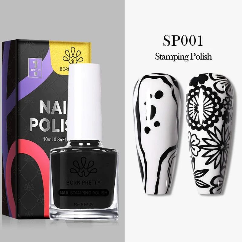 BORN PRETTY 10ml Stamping Polish - Black